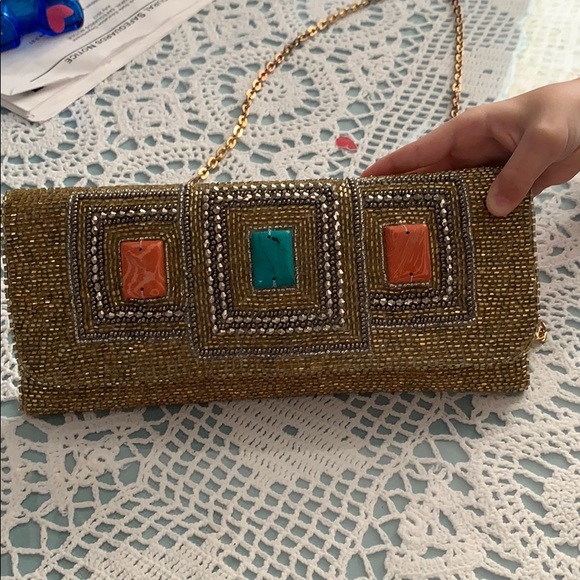 Gorgeous beaded summer clutch - Picture 4 of 4